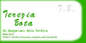 terezia bota business card