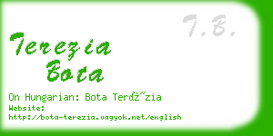 terezia bota business card
